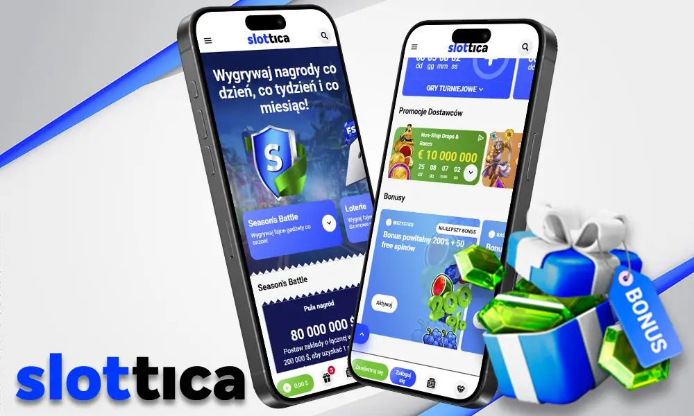 Bonusy w aplikacji Slottica