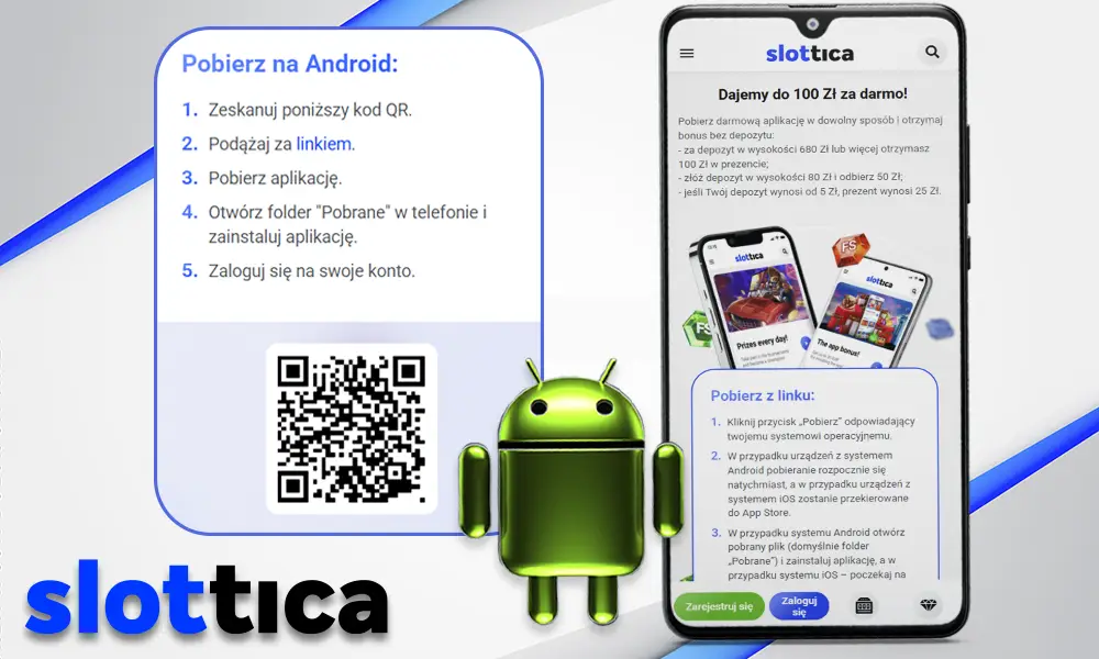 Aplikacja Mobilna Slottica na Android