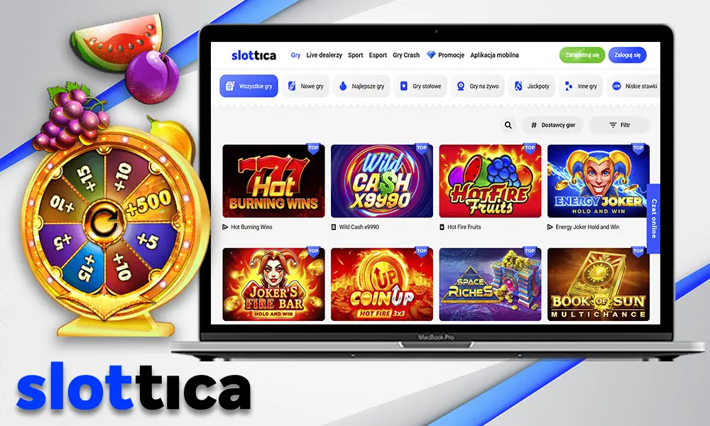 Informacje o Slottica Casino gry