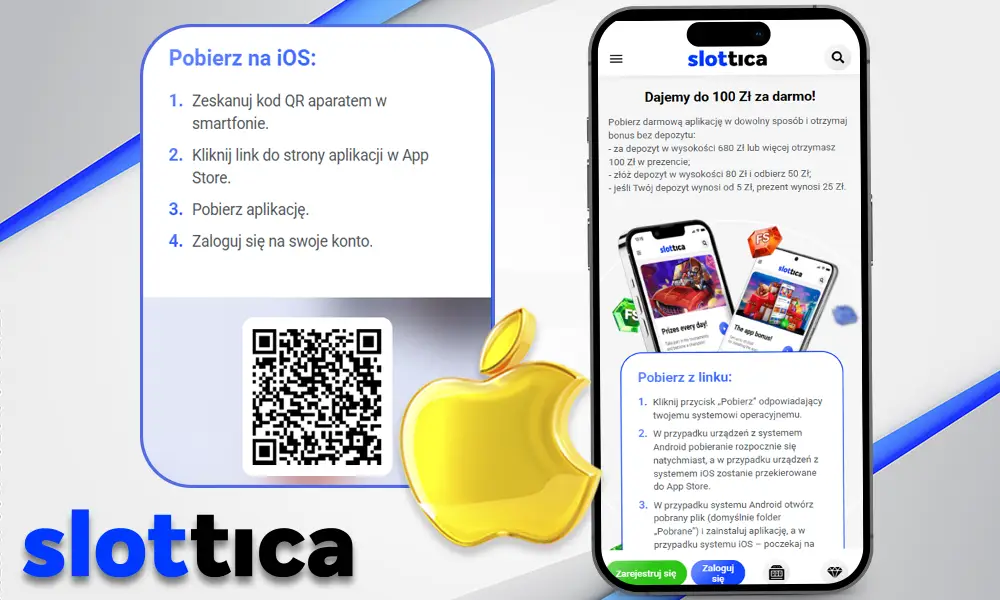 Aplikacja Slottica na iOS